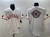 Men's Houston Astros Team Big Logo White Mexico Cool Base Stitched Jersey,baseball caps,new era cap wholesale,wholesale hats